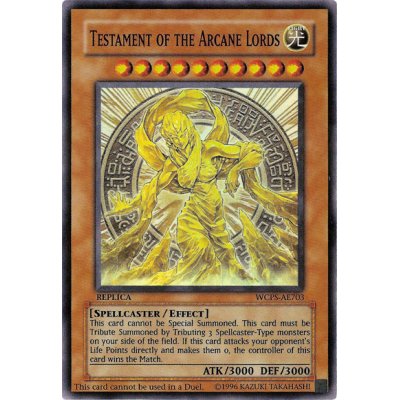 画像1: 魔導神のオブジェ/Testament of the Arcane Lords【スーパーレア】