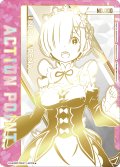レム　ACTION POINT  AP  直筆サイン シリアル 【ユニオンアリーナ】【 Re:ゼロから始める異世界生活】
