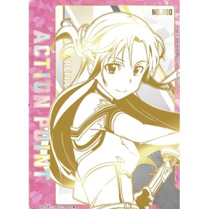 画像:  アスナ　ACTION POINT  AP  直筆サイン  シリアル【ユニオンアリーナ】