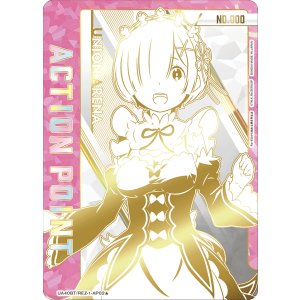 画像: レム　ACTION POINT  AP  直筆サイン シリアル 【ユニオンアリーナ】【 Re:ゼロから始める異世界生活】